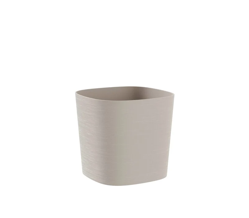 Teraplast Macetero De Plástico Reciclado Cuadrado Capri Cloud 19cm
