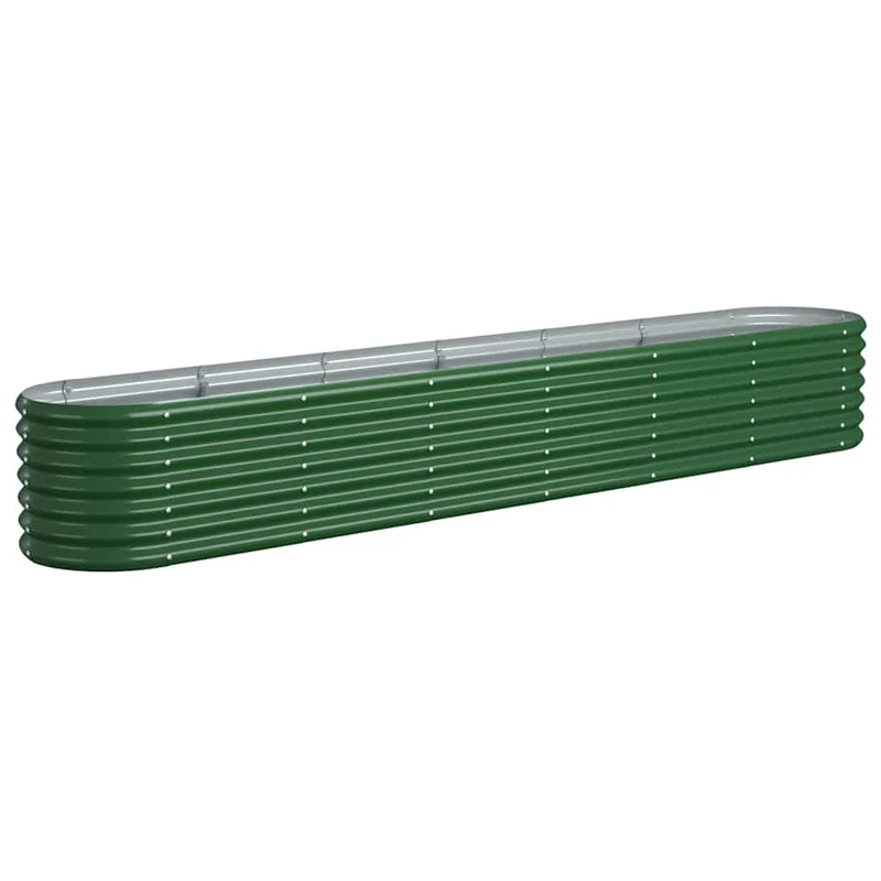 Jardinera Arriate Acero Galvanizado Verde 260x40x36 Cm