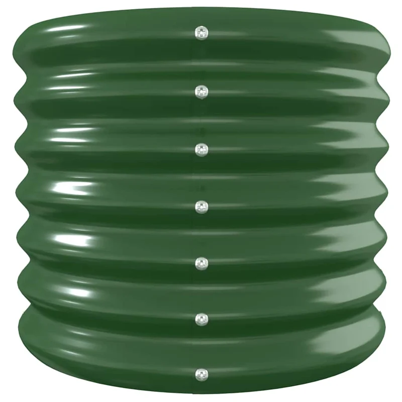 Jardinera Arriate Acero Galvanizado Verde 260x40x36 Cm