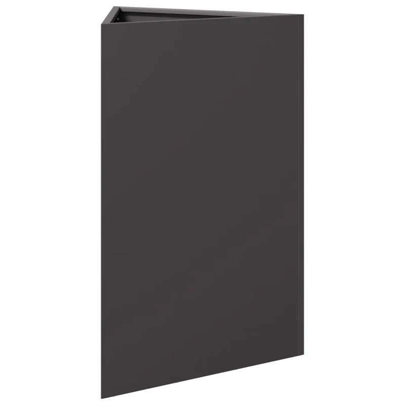 Jardinera Triangular Acero Negro 50x43x75 Cm