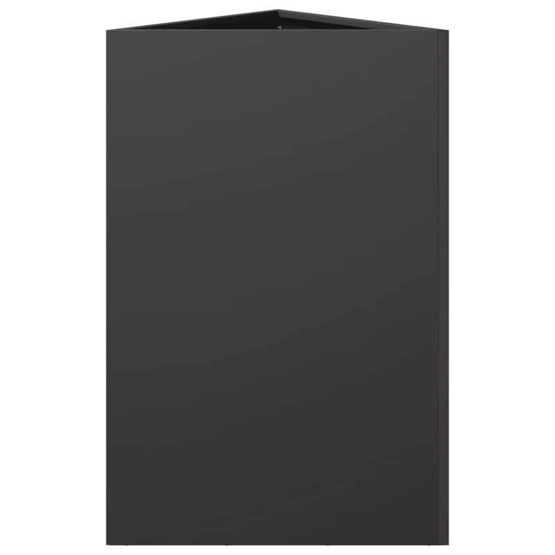 Jardinera Triangular Acero Negro 50x43x75 Cm