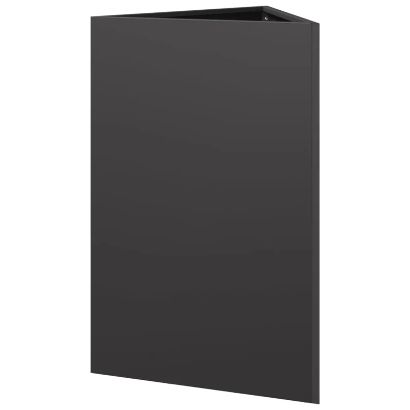 Jardinera Triangular Acero Negro 50x43x75 Cm