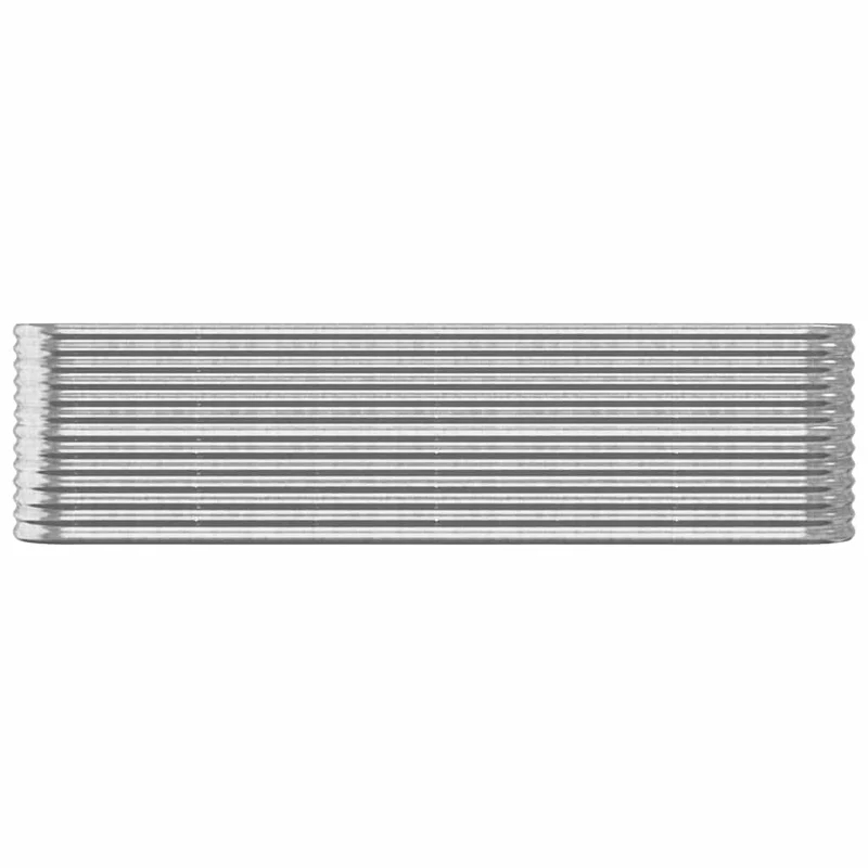 Jardinera Arriate Acero Galvanizado Plata 260x40x68 Cm