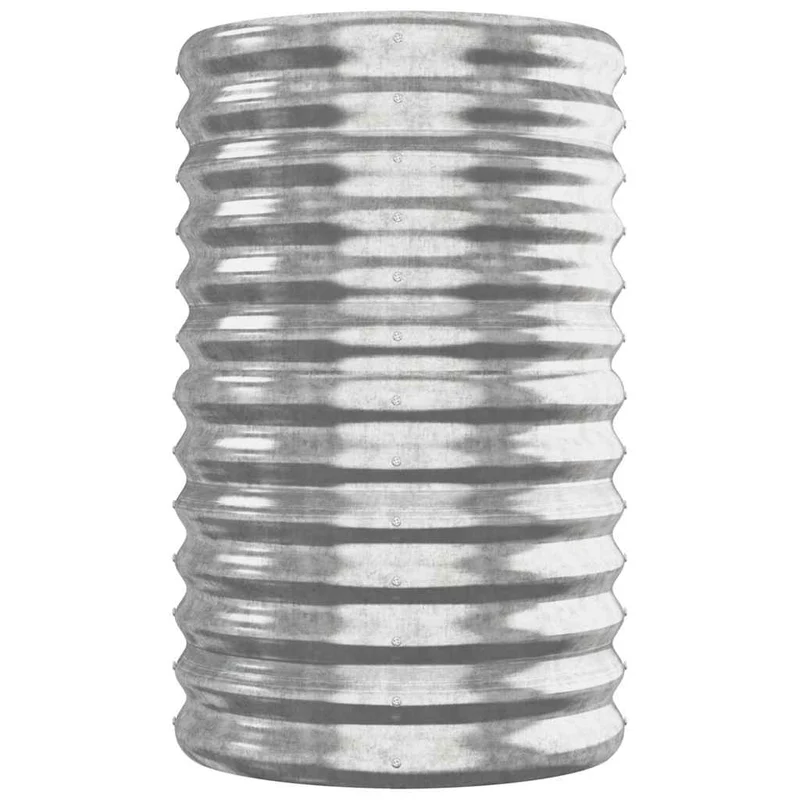 Jardinera Arriate Acero Galvanizado Plata 260x40x68 Cm