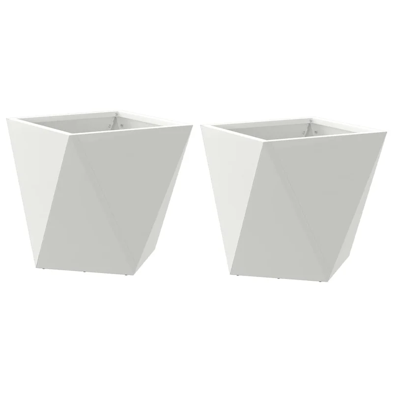 Jardinera 2 Uds. 30 X 30 X 30 Cm Acero