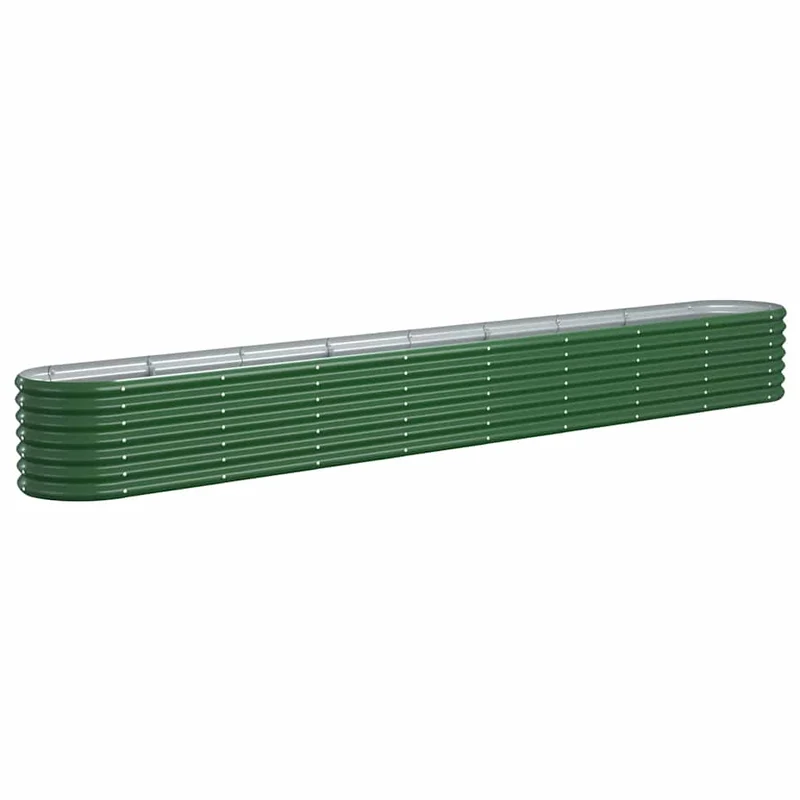 Jardinera Arriate Acero Galvanizado Verde 332x40x36 Cm