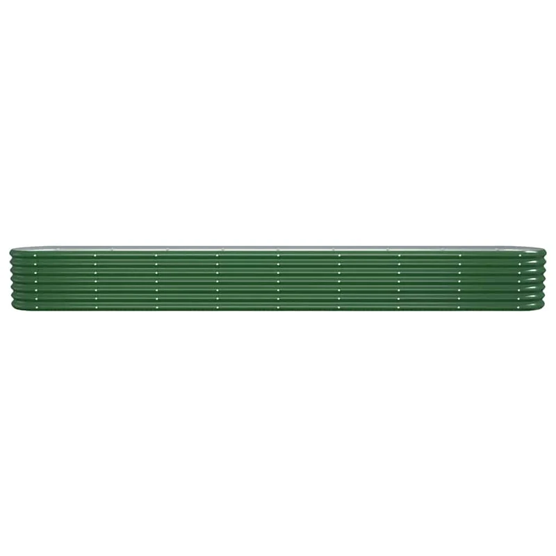 Jardinera Arriate Acero Galvanizado Verde 332x40x36 Cm