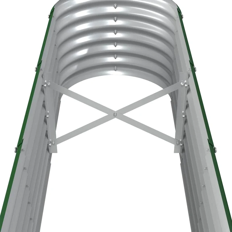 Jardinera Arriate Acero Galvanizado Verde 332x40x36 Cm