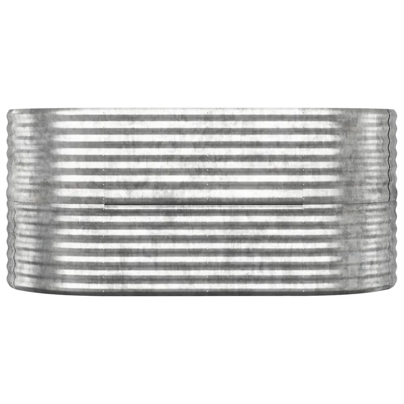 Jardinera Arriate Acero Galvanizado Plata 152x80x68 Cm