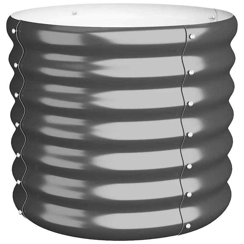 Jardinera Acero Galvanizado Antracita 40x40x36 Cm