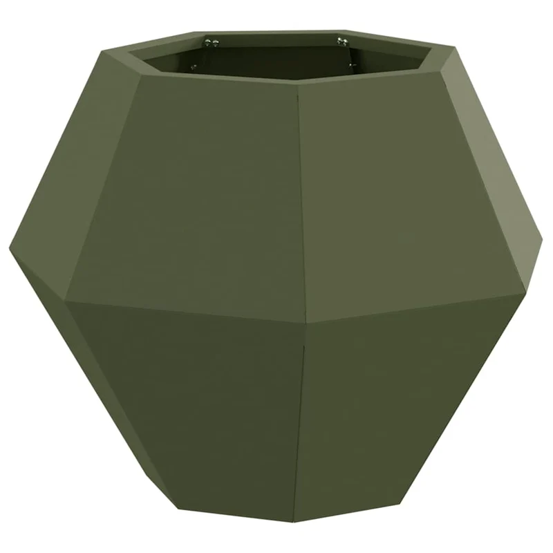 Jardinera Verde Oliva 50 X 50 X 40 Cm Acero