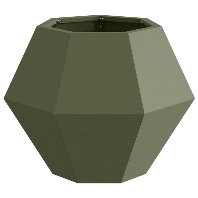 Jardinera Verde Oliva 50 X 50 X 40 Cm Acero