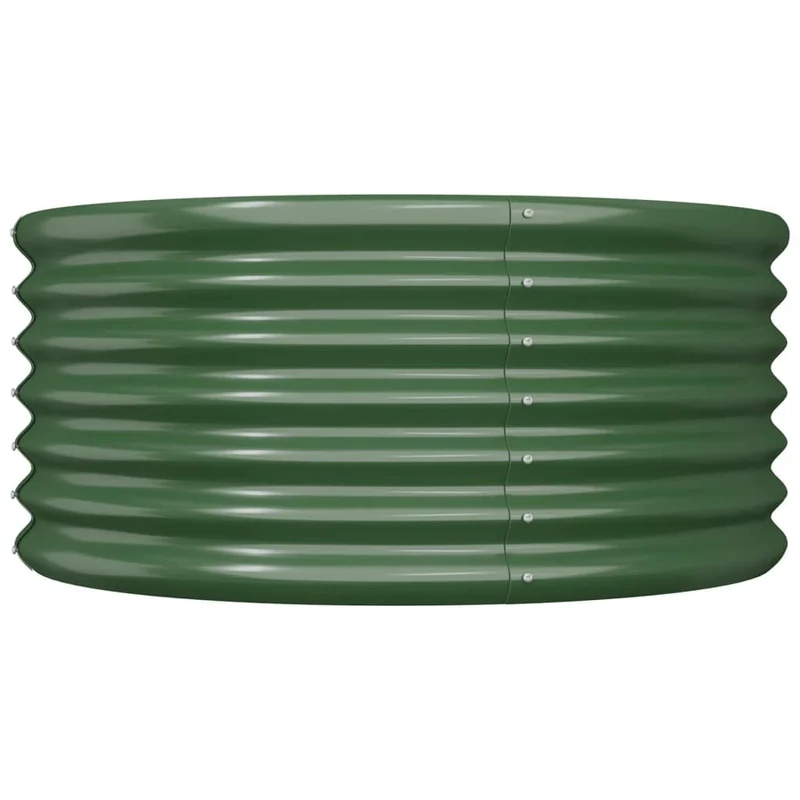 Jardinera De Acero Galvanizado Verde 80x80x36 Cm