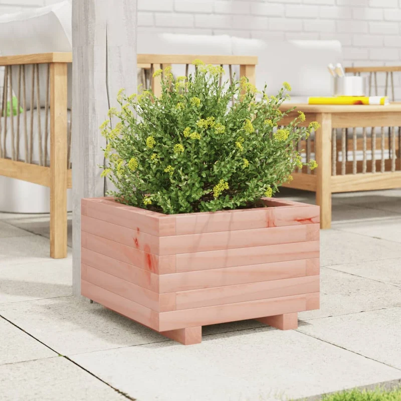Jardinera De Madera Maciza Douglas 40x40x26,5 Cm