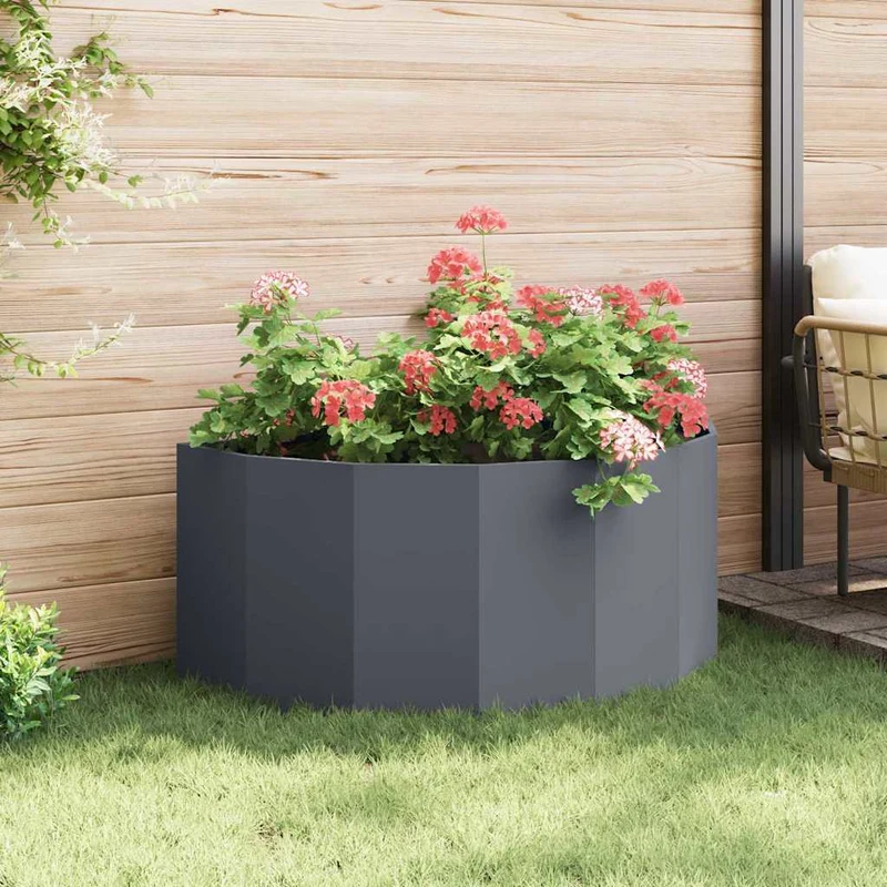Jardinera Antracita 120 X 60 X 50 Cm Acero