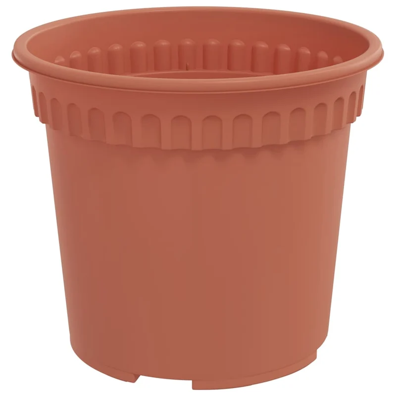 Macetas 24 Uds. Rojo Ladrillo Plástico