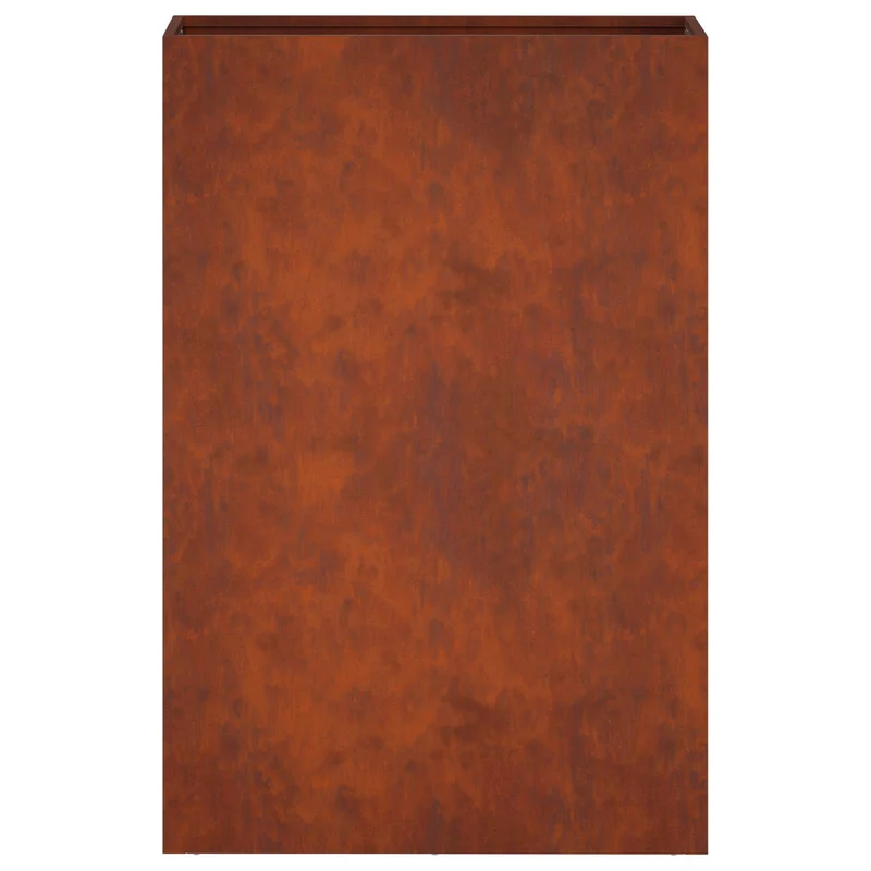 Macetero De Jardín 2 Uds. Oxidado 40 X 20 X 75 Cm Acero Oxidado