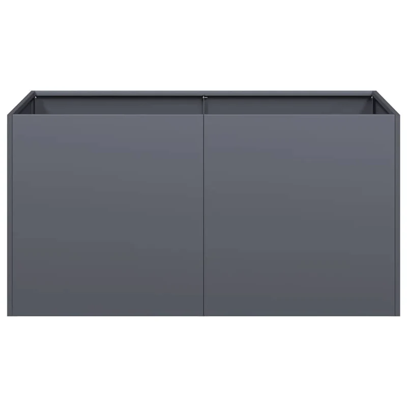 Jardinera De Acero Laminado En Frío Antracita 80x40x40 Cm