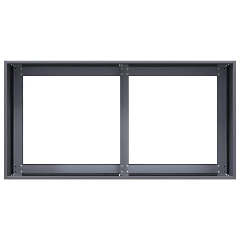 Jardinera De Acero Laminado En Frío Antracita 80x40x40 Cm