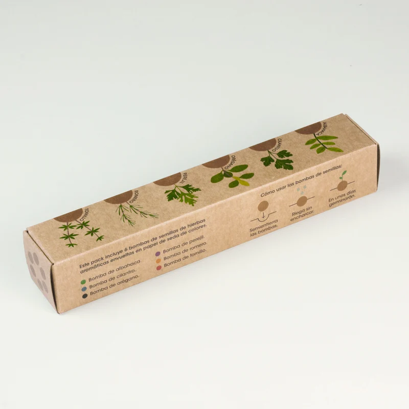 Pack 6 Bombas de Semillas de Hierbas Aromáticas – Huerto Casero de Cocina, Regalo Original - Resetea