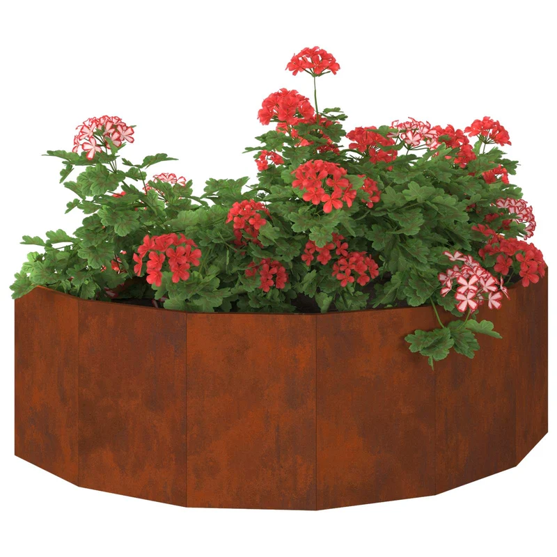 Jardinera Oxidado 120 X 60 X 35 Cm Acero Autopatinable