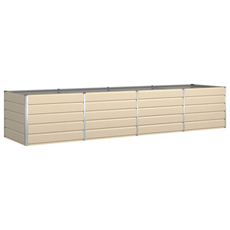 Jardinera Marfil 385 X 100 X 75 Cm Acero Galvanizado