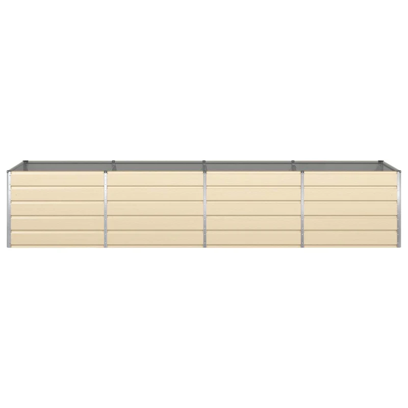 Jardinera Marfil 385 X 100 X 75 Cm Acero Galvanizado