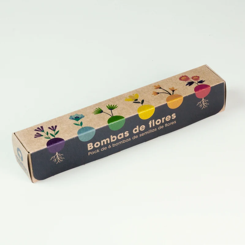 Pack 6 Bombas de Semillas de Flores Silvestres – Kit Jardín Fácil, Regalo Original - Resetea