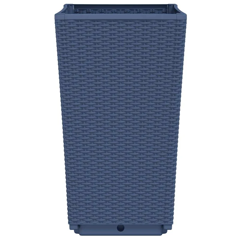 Jardineras 2 Unidades Pp Azul Gris 32,5x32,5x57 Cm