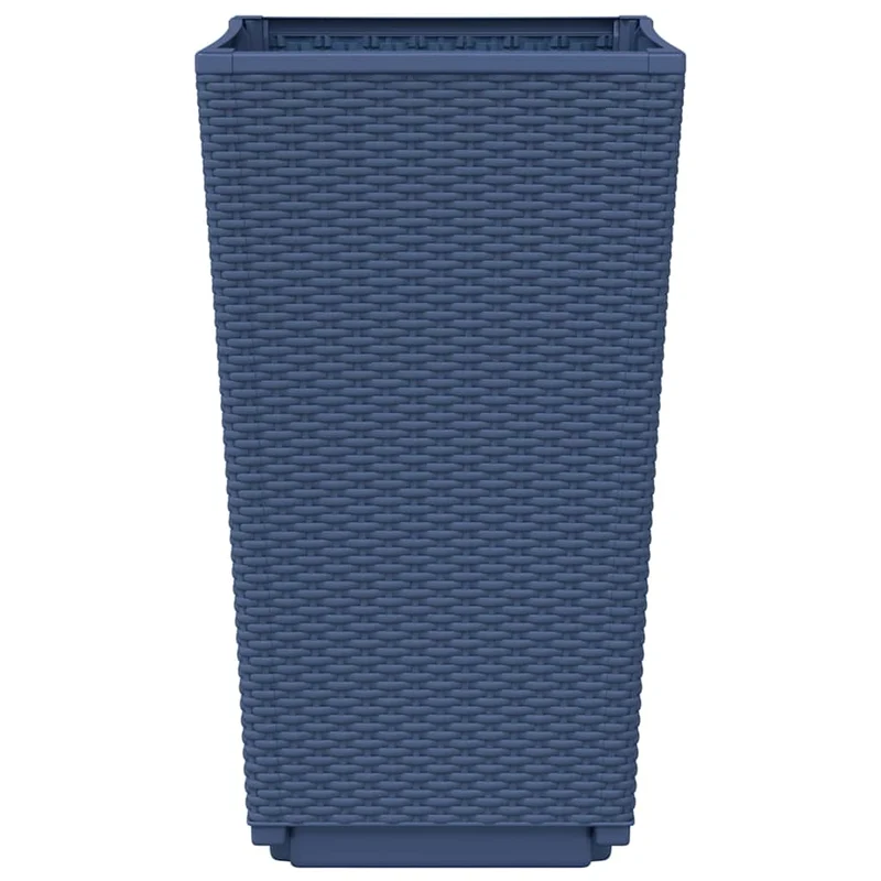 Jardineras 2 Unidades Pp Azul Gris 32,5x32,5x57 Cm
