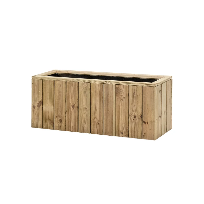 Jardinera De Madera Para Exterior 100x34x40 Cm Atrium Hortalia