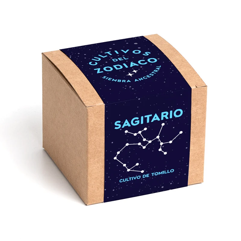 Cultivos del Zodiaco – Sagitario, Kit de Cultivo con Semillas de Tomillo - Resetea
