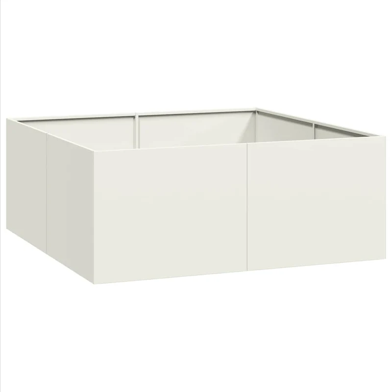 Jardinera Acero Blanco 100x100x40 Cm