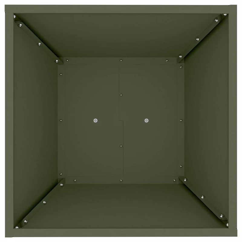 Maceta Pilar Verde Oliva 40 X 40 X 100 Cm