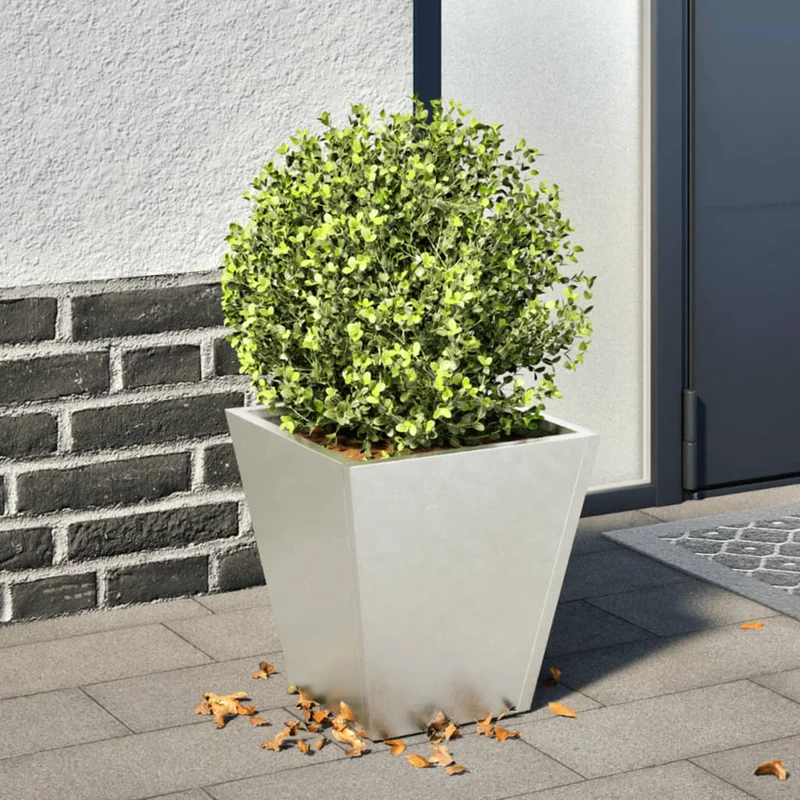 Jardinera Hexagonal De Acero Inoxidable 30x30x30 Cm