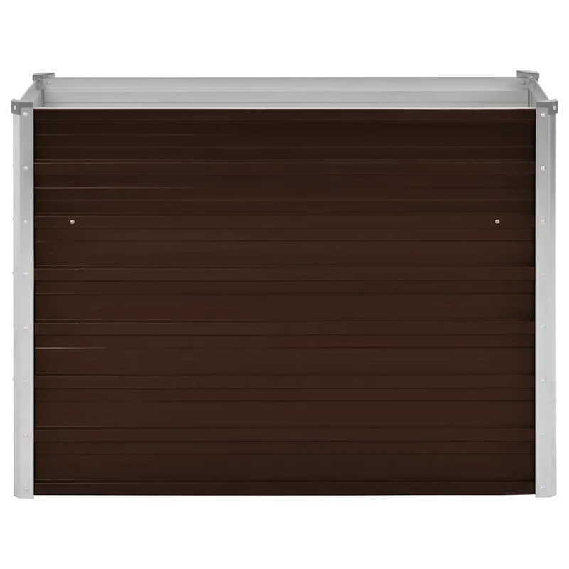 Arriate De Acero Galvanizado Marrón 100x40x77 Cm