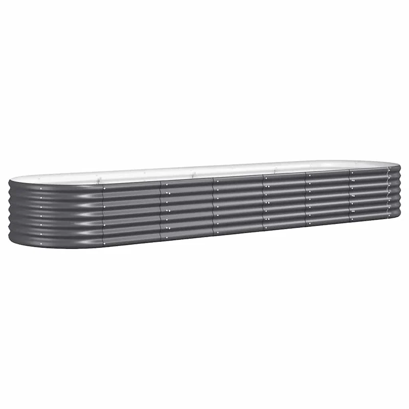 Jardinera Arriate Acero Galvanizado Antracita 296x80x36 Cm