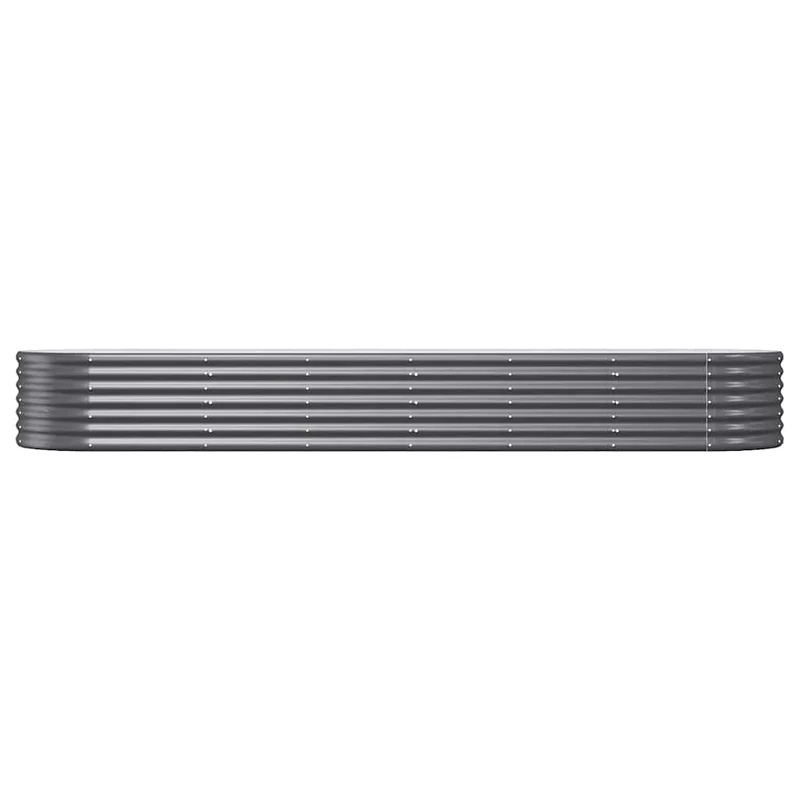 Jardinera Arriate Acero Galvanizado Antracita 296x80x36 Cm