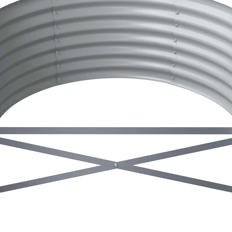 Jardinera Arriate Acero Galvanizado Antracita 296x80x36 Cm