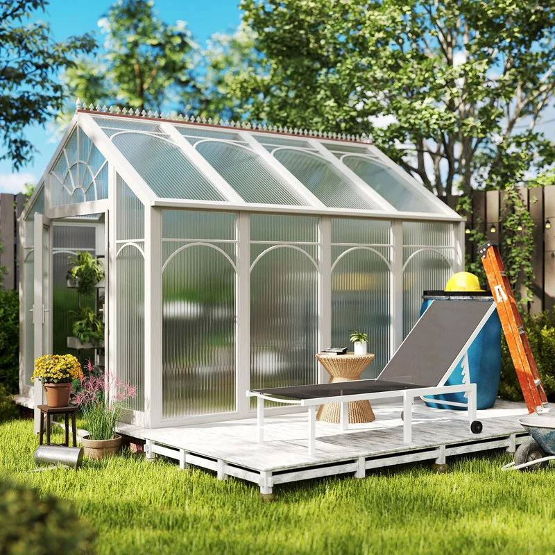 Outsunny Tumbona Jardín Exterior Con Ruedas Respaldo Ajustable 166x60x84 Cm Gris