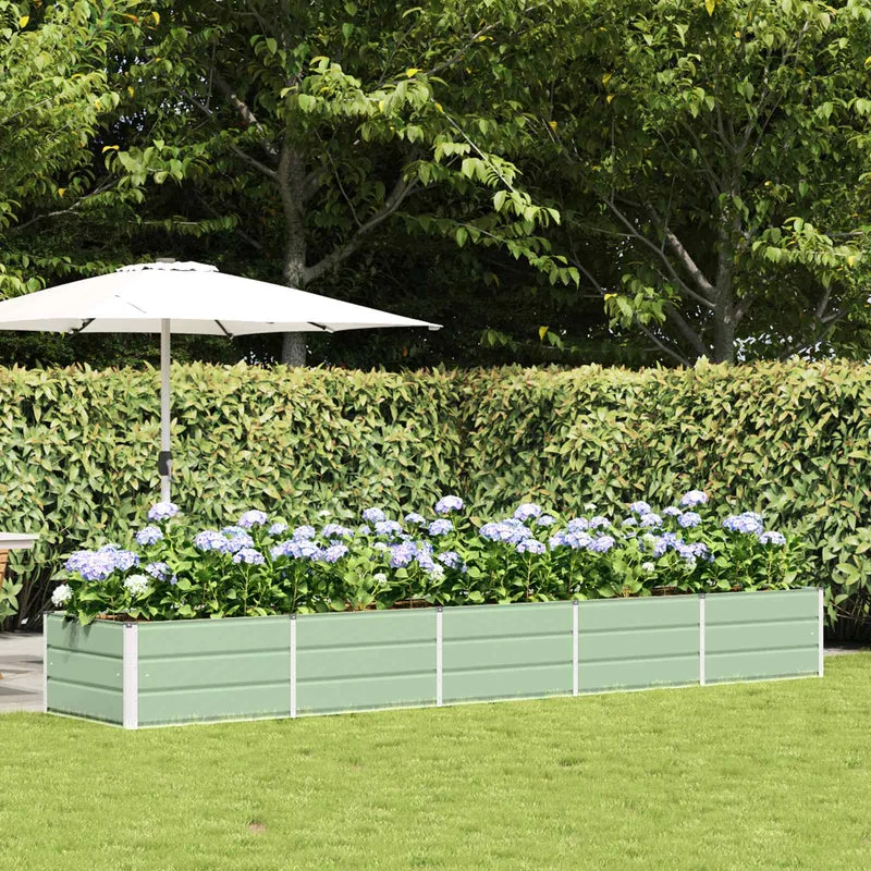 Jardinera Verde 400 X 80 X 45 Cm Acero