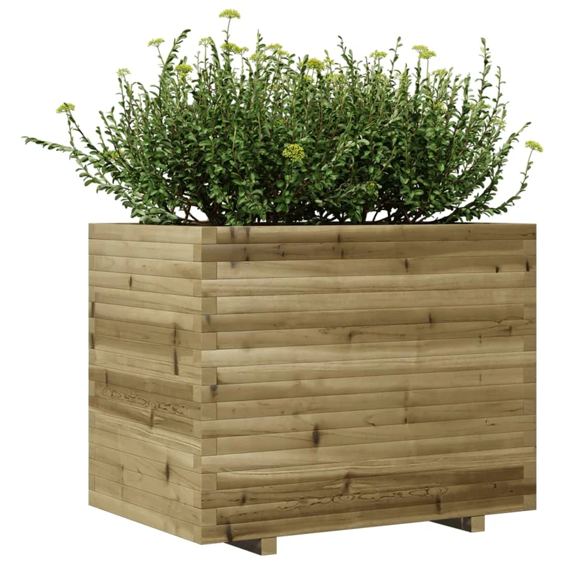 Jardinera Madera De Pino Impregnada 90x60x72,5 Cm