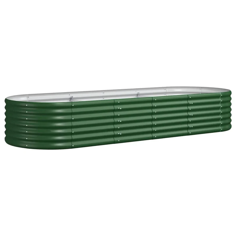 Jardinera Arriate Acero Galvanizado Verde 224x80x36 Cm