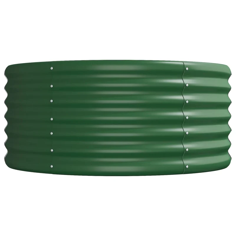 Jardinera Arriate Acero Galvanizado Verde 224x80x36 Cm