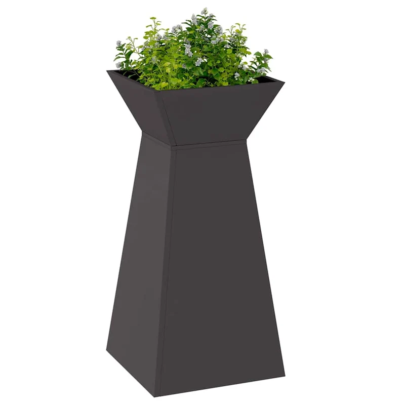 Maceta Pilar 2 Uds. Negro 35 X 35 X 73 Cm