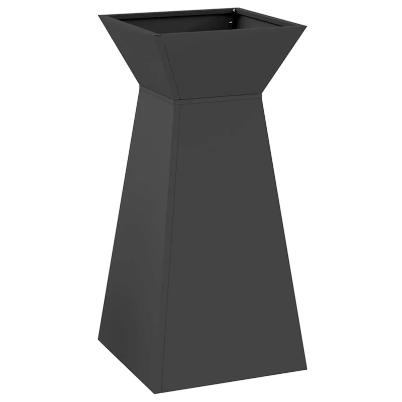 Maceta Pilar 2 Uds. Negro 35 X 35 X 73 Cm