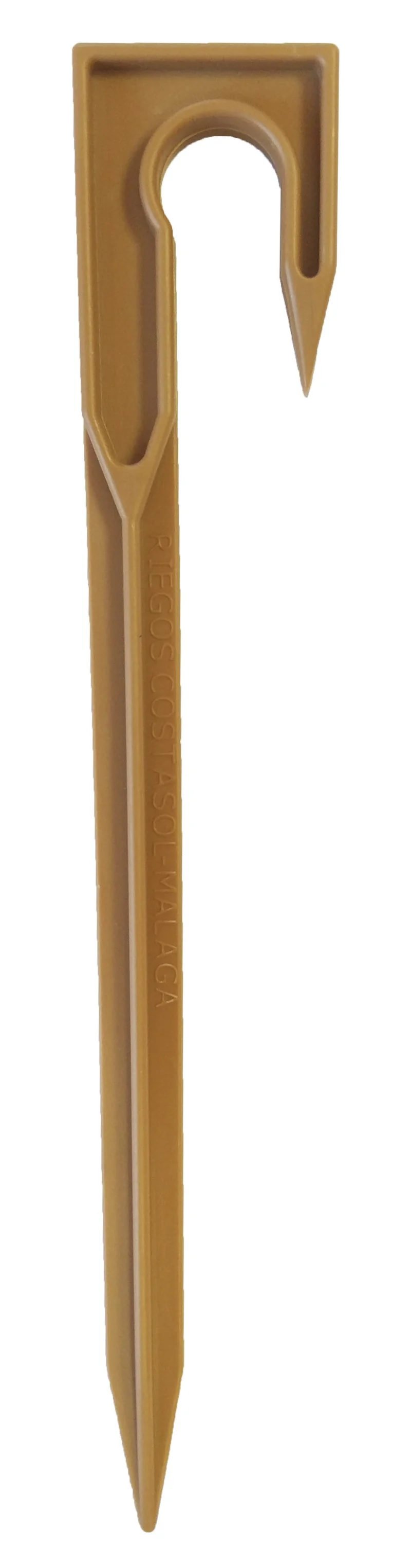 Piqueta Sujección Tubo 16mm Marrón. Bolsa De 10 Unidades
