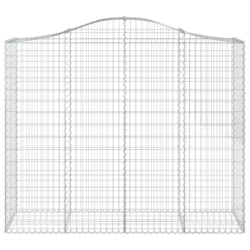 Cestas De Gaviones 2 Uds Forma De Arco Hierro 200x50x160/180 Cm