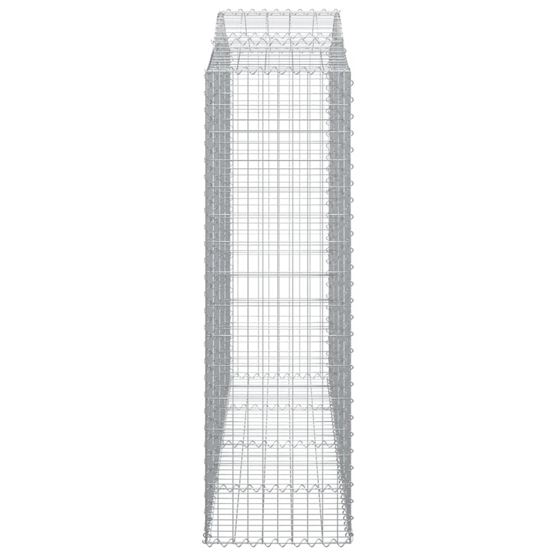 Cestas De Gaviones 2 Uds Forma De Arco Hierro 200x50x160/180 Cm