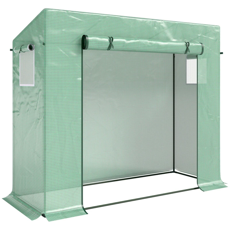 Outsunny Invernadero Pequeño Con Ventanas Para Cultivar Tomates Verde